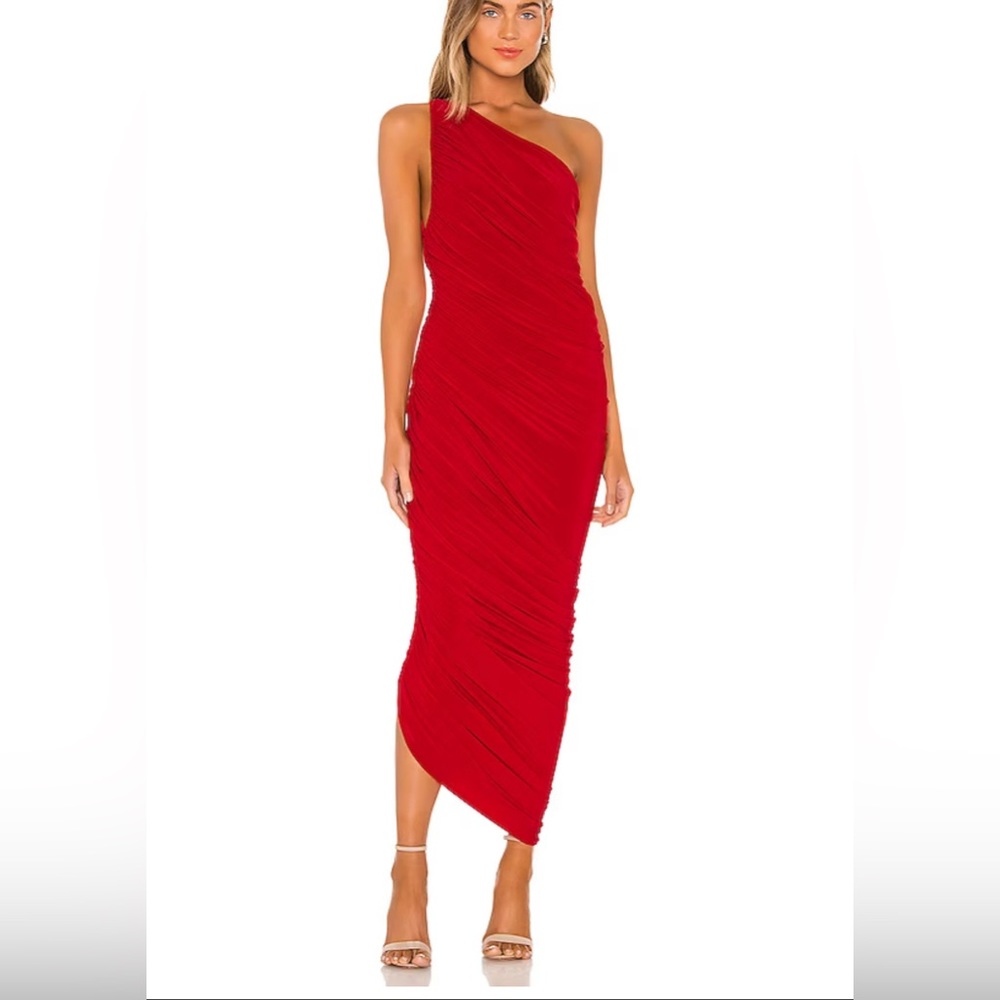 Norma Kamali Diana Gown Red - Size Large